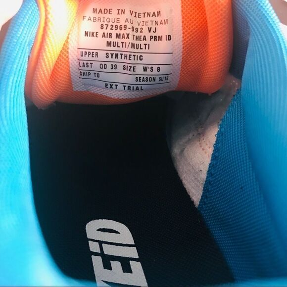 Nike ID Air Max Thea Premium factory custom Womens 8 Sample Promo - Picture 5 of 16